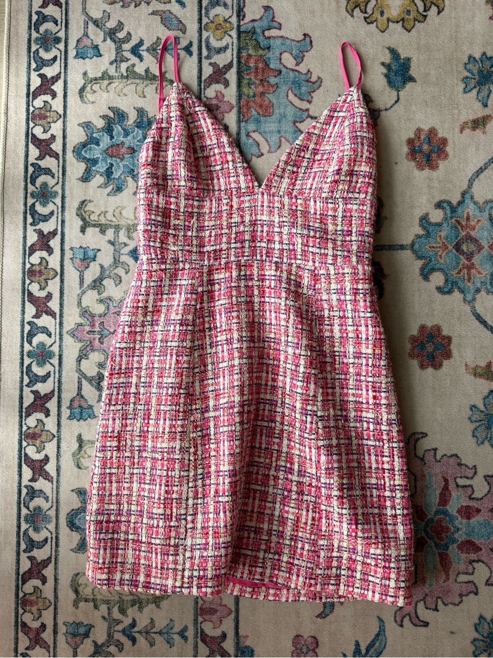 House of Harlow 1960 Pink Tweed Mini Dress